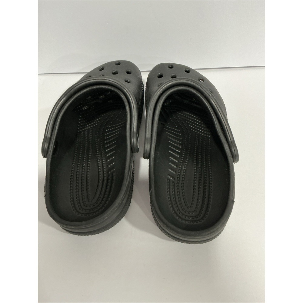 Crocs Slip On Clogs, Men's 5 Women's 7, Black - Picture 5 of 7